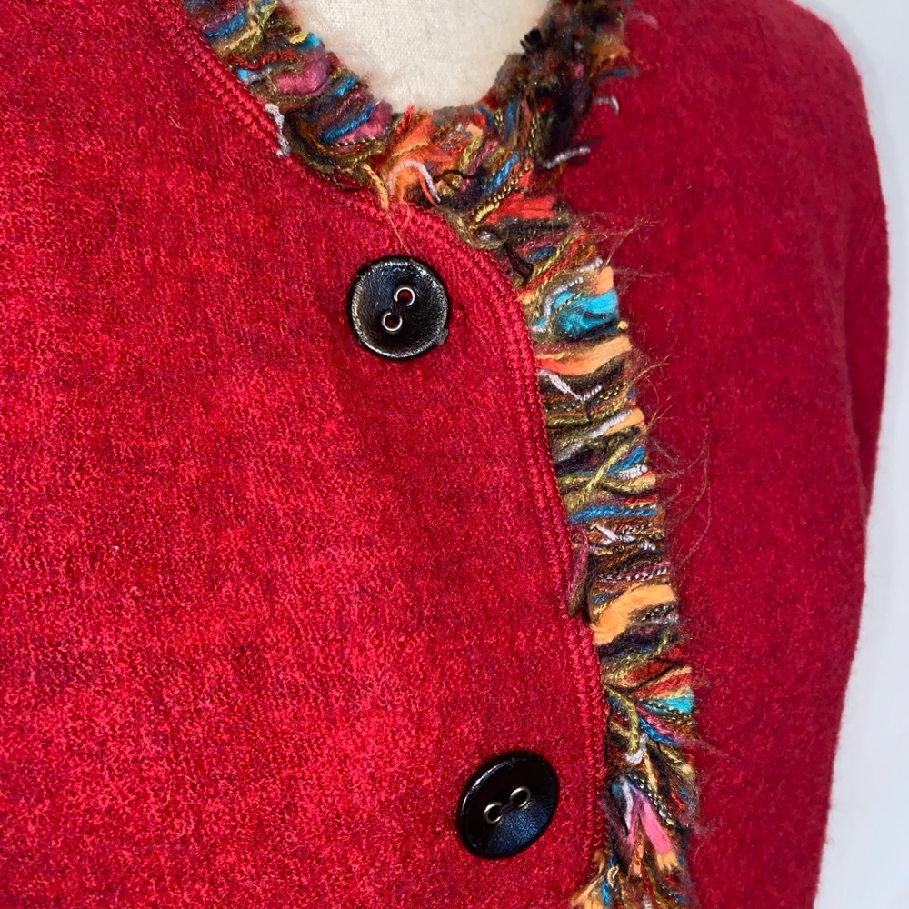 ❤️Ruby Rd. Fringe Trim Wool Jacket❤️ - image 5